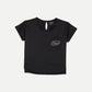 Petrol Basic Tees for Ladies Boxy Fitting Shirt CVC Jersey Fabric Trendy fashion Casual Top Black T-shirt for Ladies 130331-U (Black)