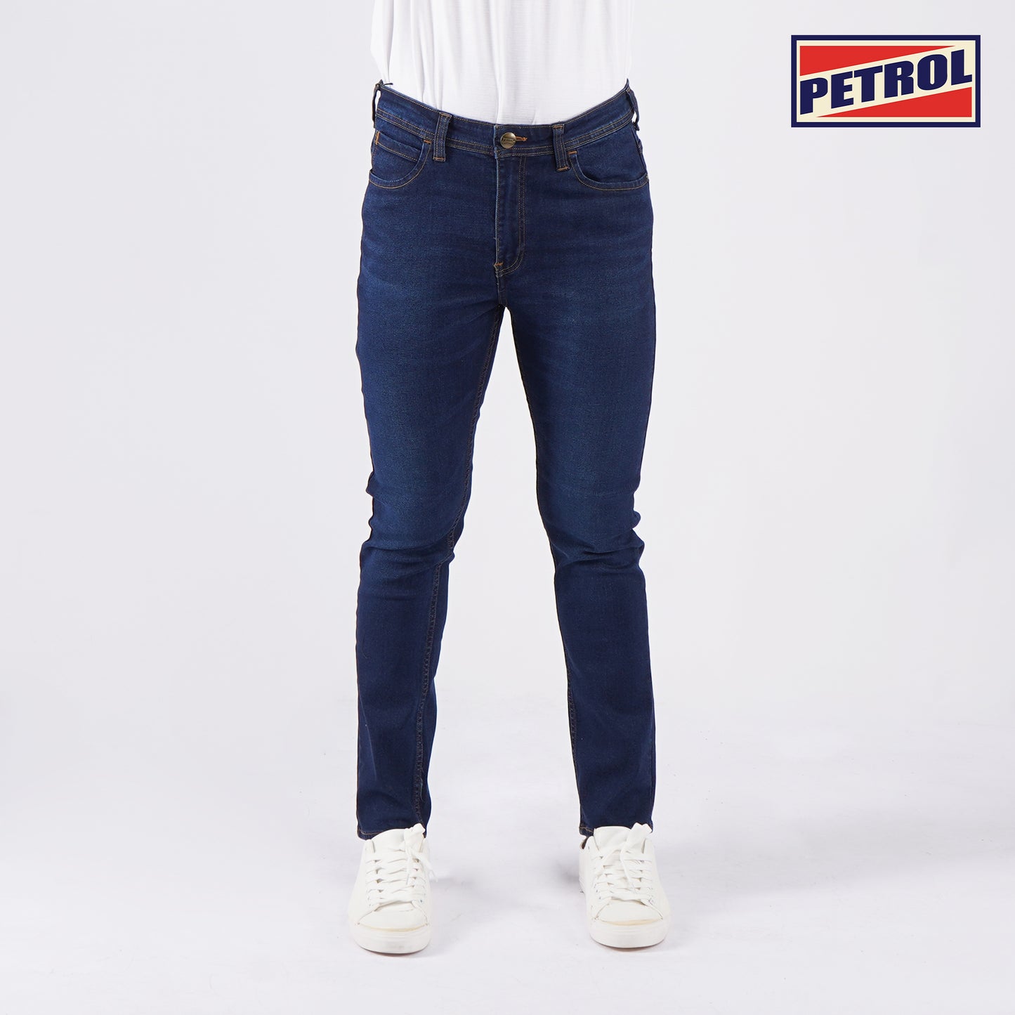 Petrol Basic Denim Pants for Men Skin Tight Fitting Mid Rise Trendy fashion Casual Bottoms Dark Shade Jeans for Men 144197-U (Dark Shade)