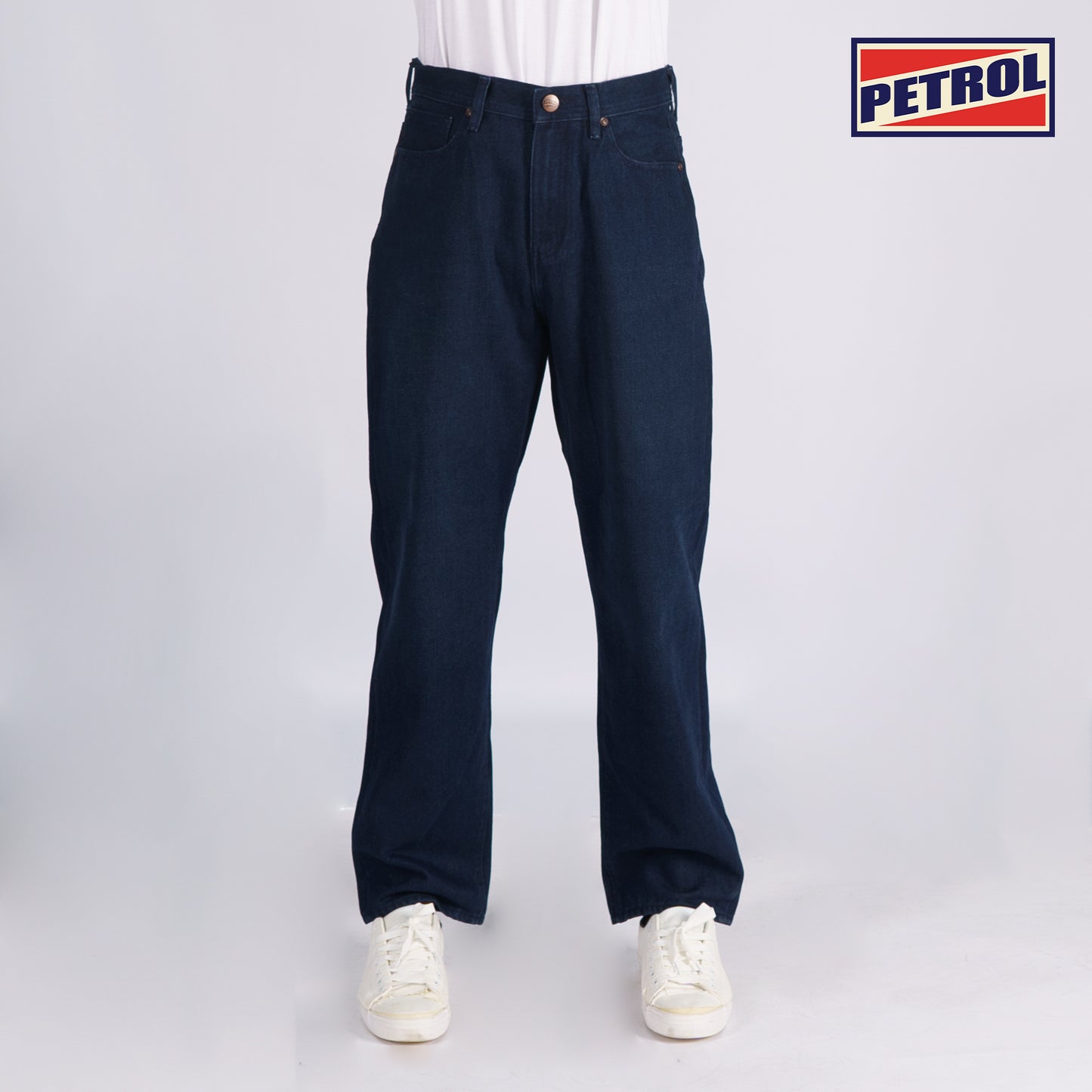 Petrol Men's Basic Denim Baggy jeans for Men Trendy Fashion High Quality Apparel Comfortable Casual Mid Waist Pants for Men 148948 (Dark Shade)