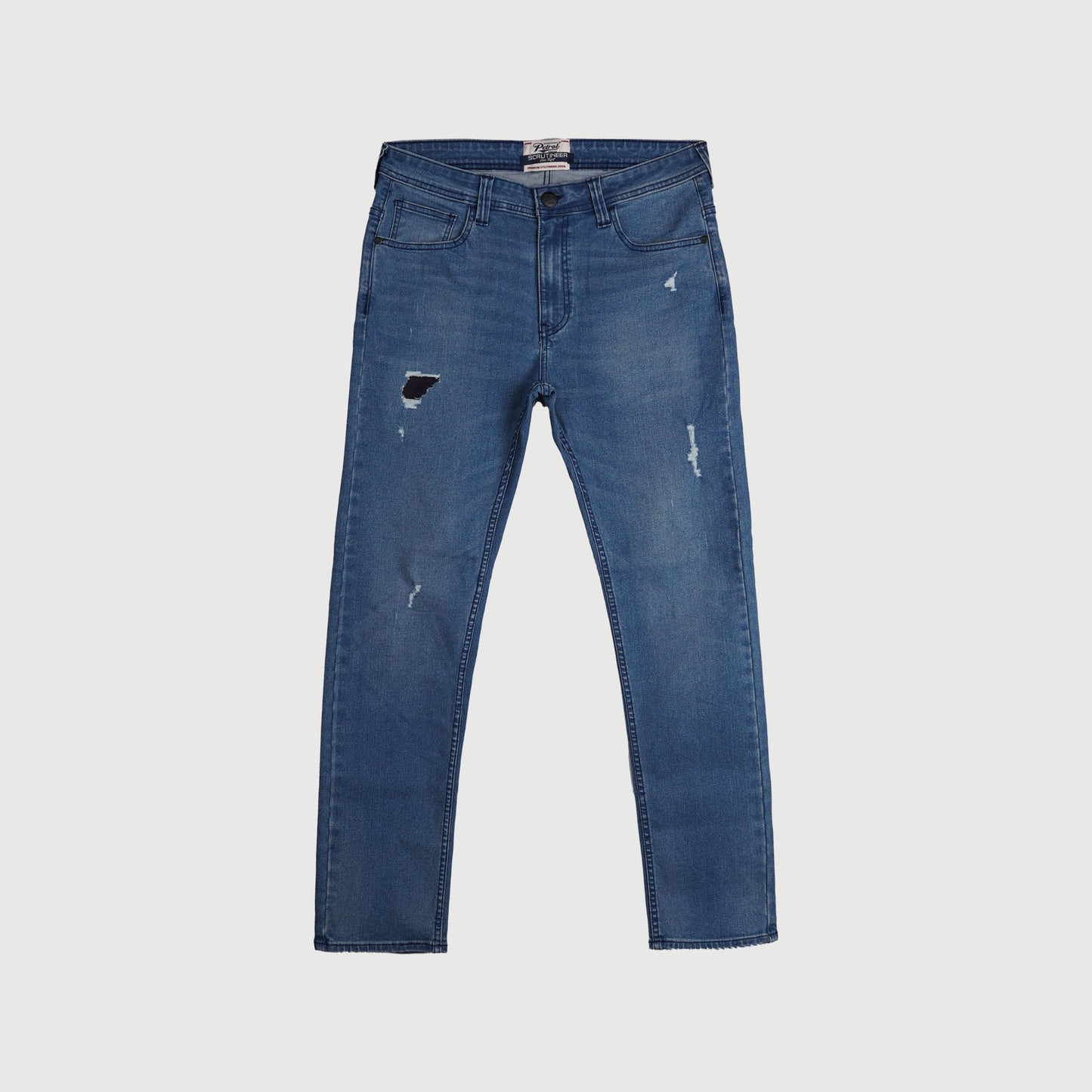 Petrol Basic Denim Pants for Men Skin Tight Fitting Mid Rise Trendy fashion Casual Bottoms Medium Shade Jeans for Men 149877 (Medium Shade)