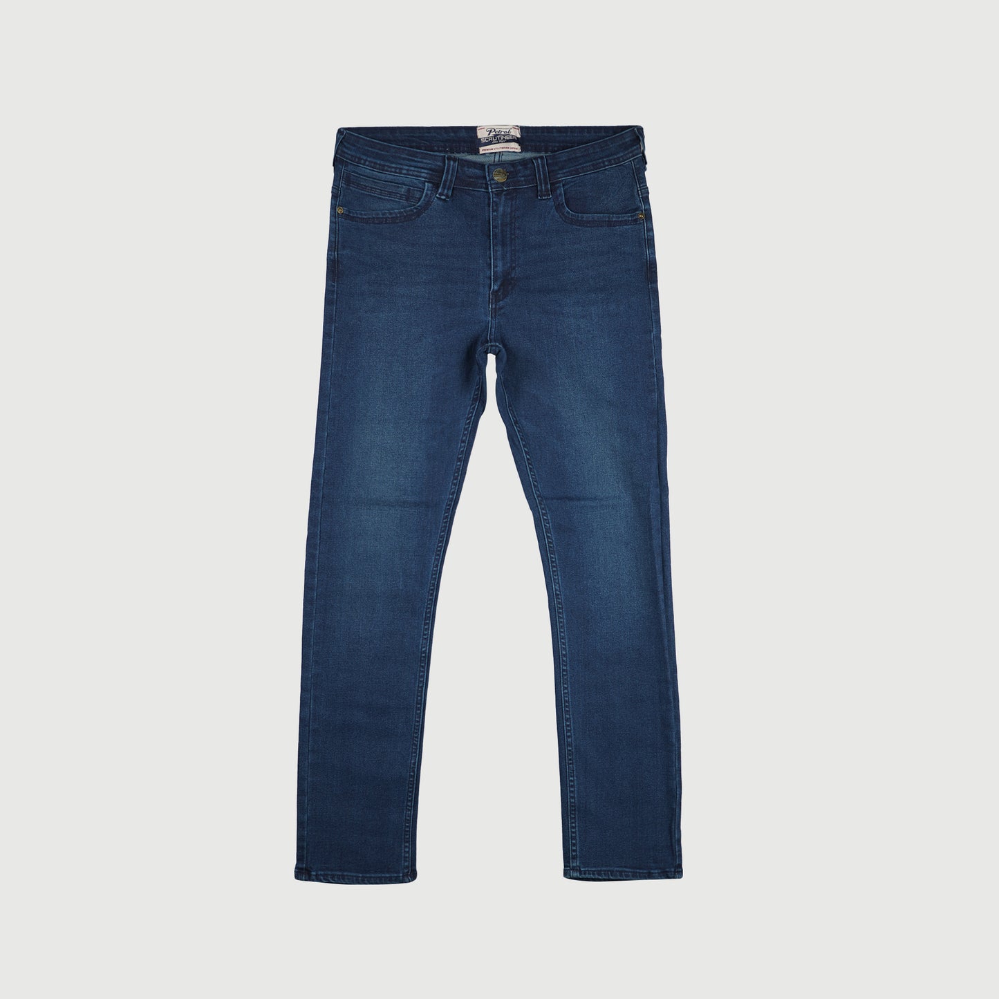 Petrol Basic Denim Pants for Men Skin Tight Fitting Mid Rise Trendy fashion Casual Bottoms Dark Shade Jeans for Men 149474-U (Dark Shade)