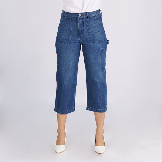 Petrol Basic Denim Pants for Ladies Regular Fitting Mid Rise Carpent Trendy fashion Casual Bottoms Medium Shade Jeans for Ladies 152447 (Medium Shade)